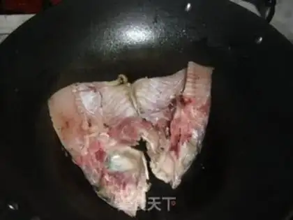 Make Red-burned fish head step 1