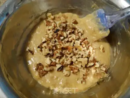 Make walnut chocolate bean cake step 4