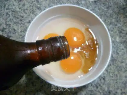 Make Cream of lamb tails and fried duck eggs step 4