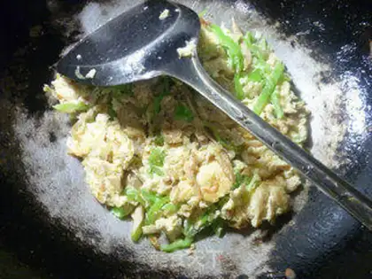 Make Cream of lamb tails and fried duck eggs step 8