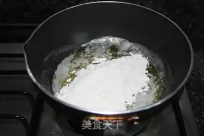 Make Caramel apple cake step 7