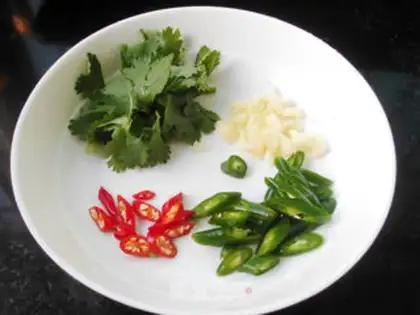 Make Spicy bouquets step 2