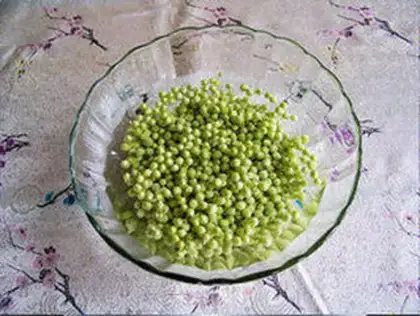 Make Peas fried meat step 1