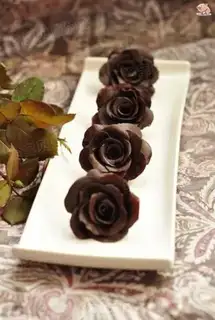 Make Chocolate roses step 13