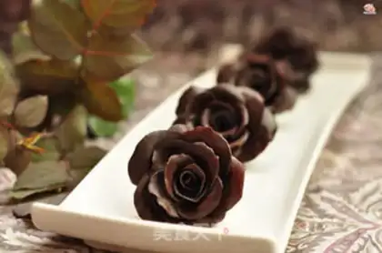 Make Chocolate roses step 14