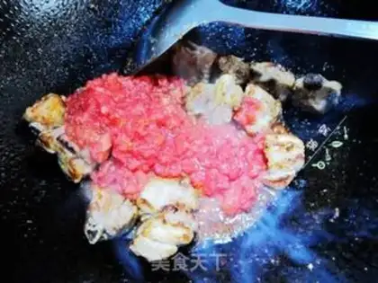 Make Fried tomato ribs step 5