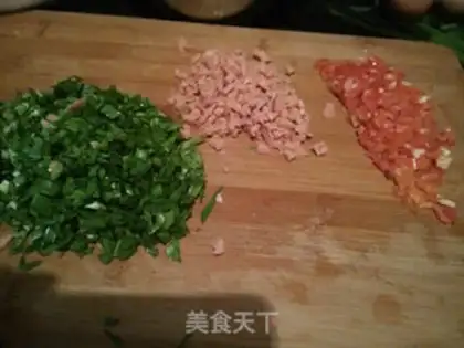 Make Scribble ham pancakes step 1