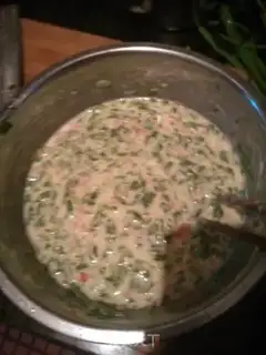 Make Scribble ham pancakes step 5