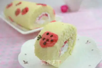Make Strawberry rolls step 17