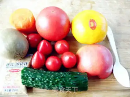 Make Vegetables and fruit platter salad step 0