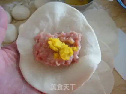 Make Salted egg yellow buns step 11