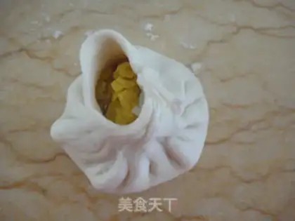 Make Salted egg yellow buns step 12