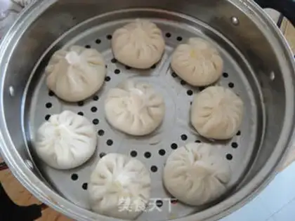 Make Salted egg yellow buns step 13