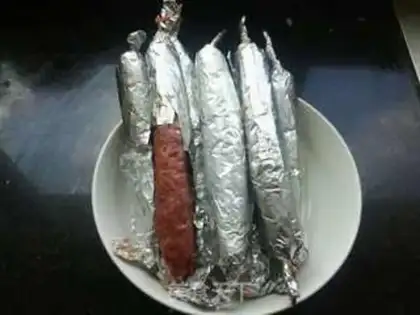 Make Homemade ham sausages step 8