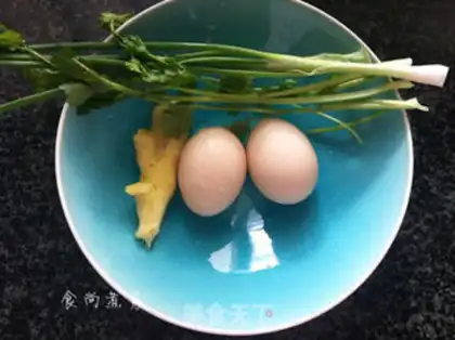 Make Fish egg soup step 1