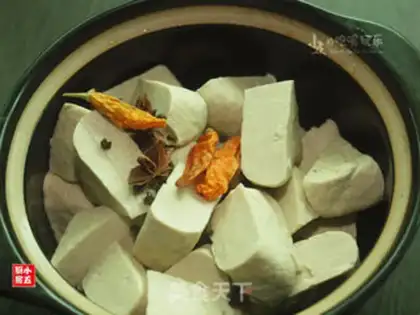 Make Tea and tofu dry step 5