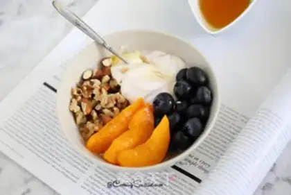 Make Apple juice breakfast oatmeal step 2