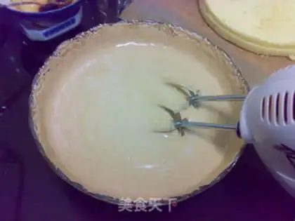 Make Coffee, cocoa, cheese cake step 7