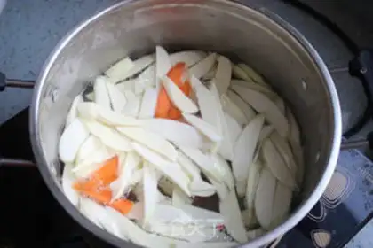 Make White fried meat step 4
