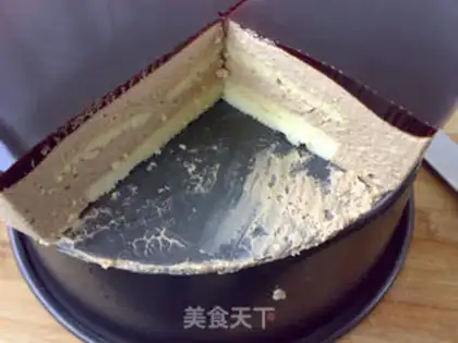 Make Coffee, cocoa, cheese cake step 14