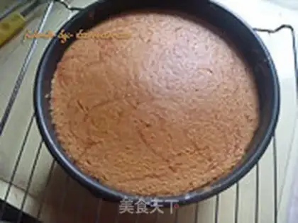 Make Double sponge cake step 16