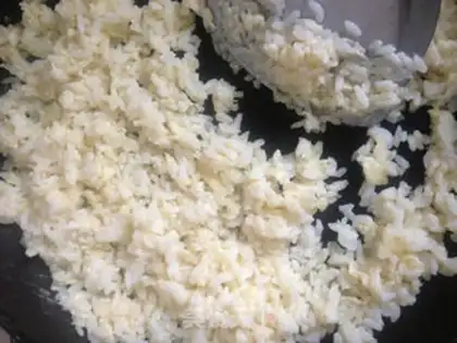 Make ♪ Flowers, eggs, rice ♪ step 3