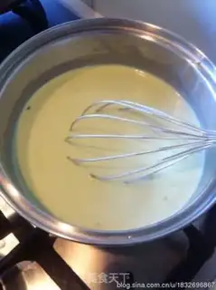 Make Green tea-like cream step 3