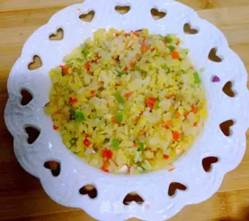 Make ♪ Flowers, eggs, rice ♪ step 7