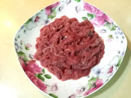 Make Pepper beef step 0