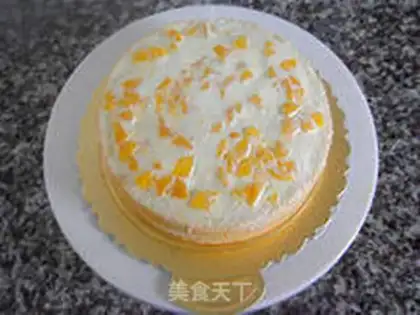 Make Mango cream cake step 28