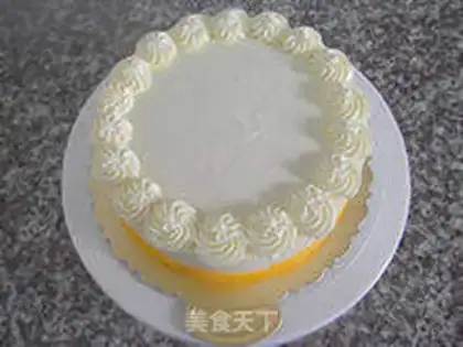 Make Mango cream cake step 31