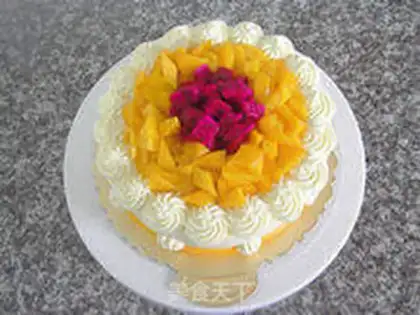 Make Mango cream cake step 32