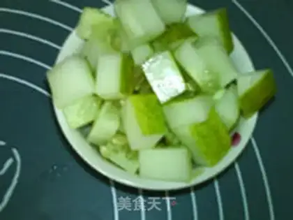 Make Paprika cucumber pineapple step 2