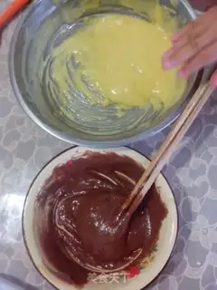 Make Zebra cake step 6