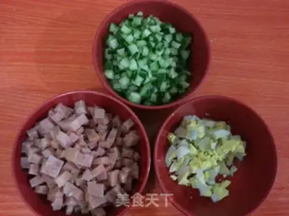 Make Ham corn salad sandwich step 1