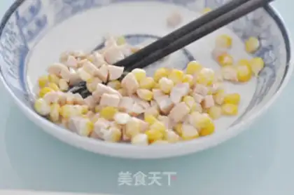 Make Corn ham salad step 12
