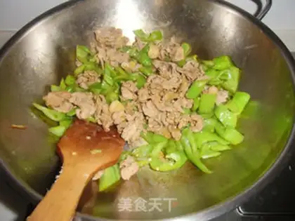 Make ♪ Pill pepper meat ♪ step 5