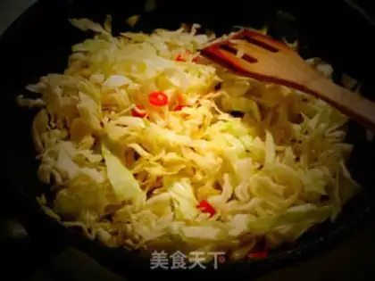 Make Egg fan fried cabbage step 5