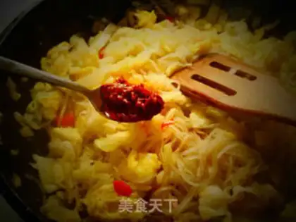 Make Egg fan fried cabbage step 8