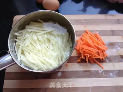 Make Egg potato pancakes step 2