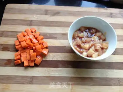 Make Protein-coloured chicken step 1