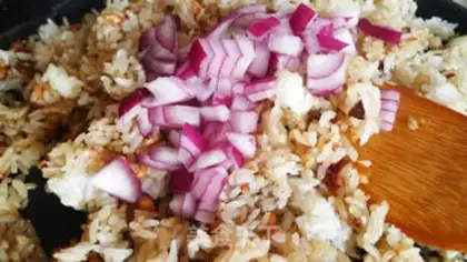 Make Squid rice step 6