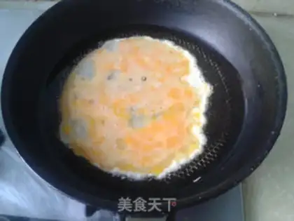 Make Double chili fried eggs step 3