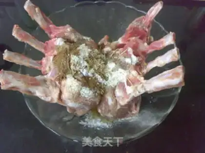 Make Vanilla lamb rack step 1