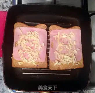 Make Cheese ham sandwich step 2