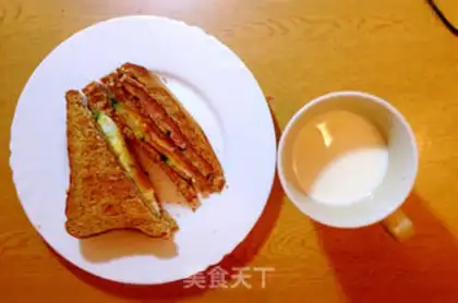 Make Cheese ham sandwich step 7