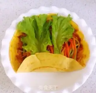 Make Vegetable egg burrito step 14