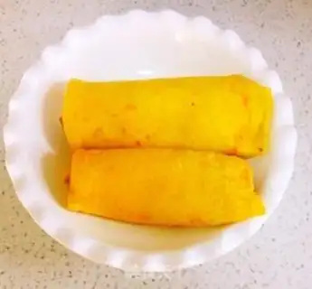 Make Vegetable egg burrito step 16