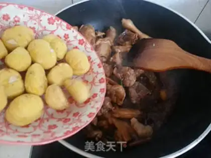 Make Chestnut is burning chicken step 7