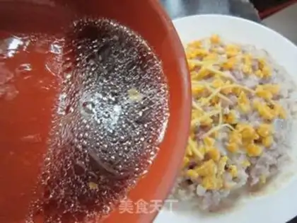 Make Salted egg meatloaf step 10
